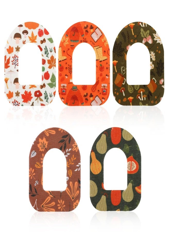 XIHIRCD 25pcs Adhesive Patches for Omnipod 5, Waterproof Sensor Pack Autumn Style Sensor Covers CGM Sensor Overpatch Sensor Stickers Tape Insulin Strap Compatible with Omnipod - Image 1